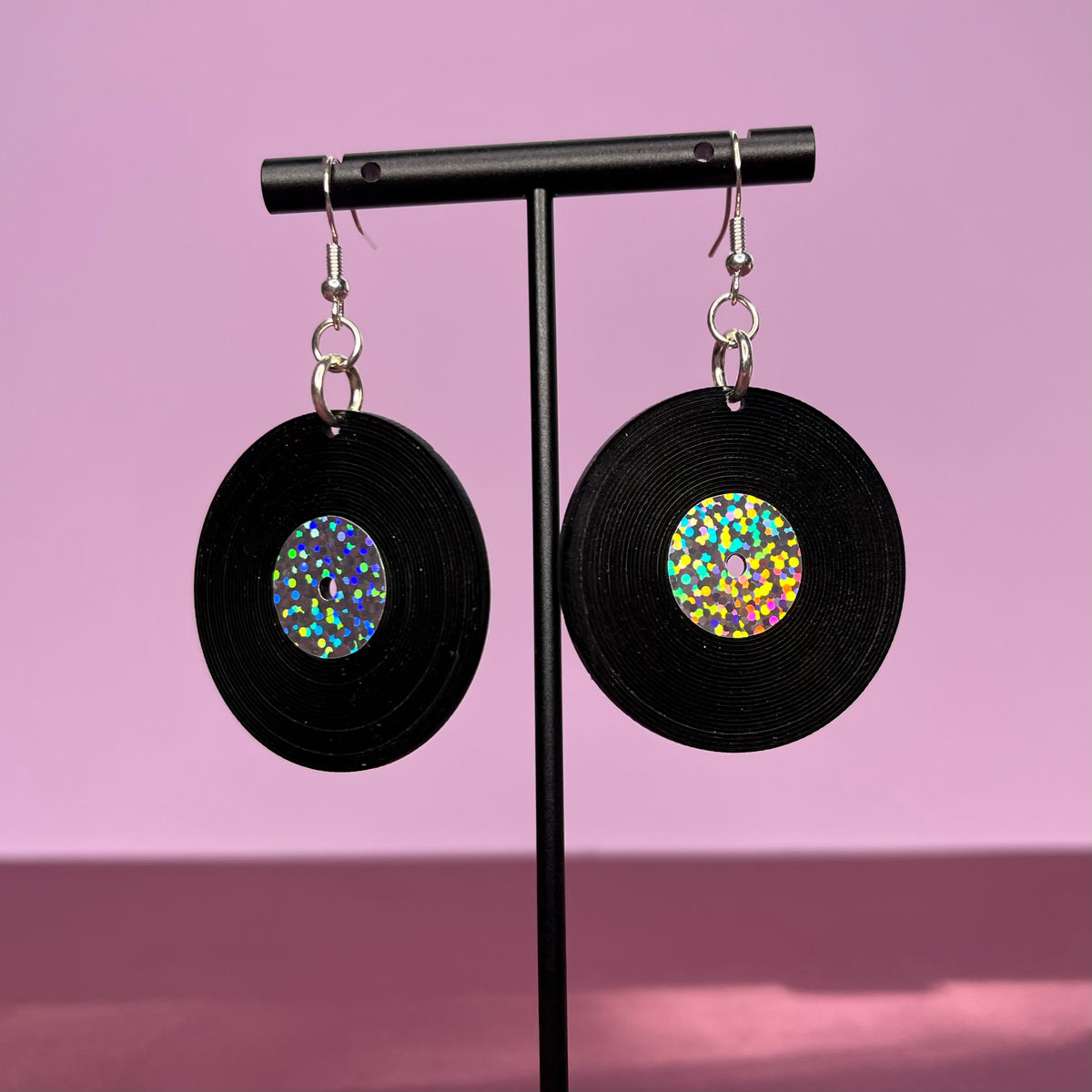 Holographic Vinyl Earrings