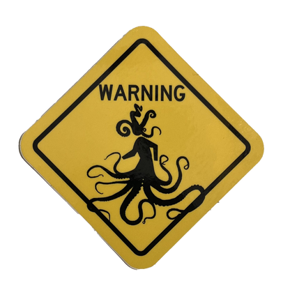 Warning!!! Tentacles Sticker