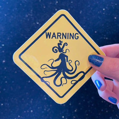 Warning!!! Tentacles Sticker